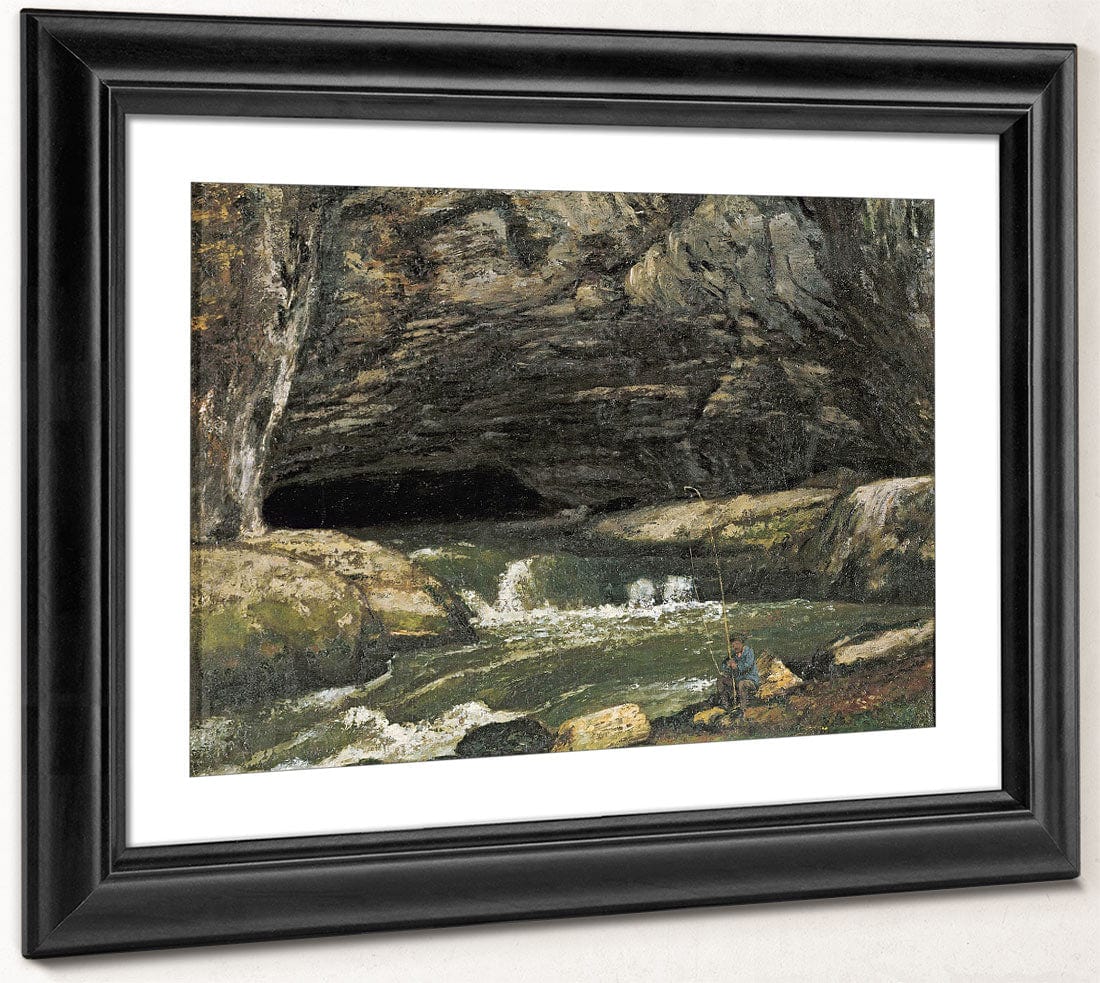 The Source Of The Loue Or La Grotte Sarrazine By Jean Desire Gustave Courbet Fine Art Print 2