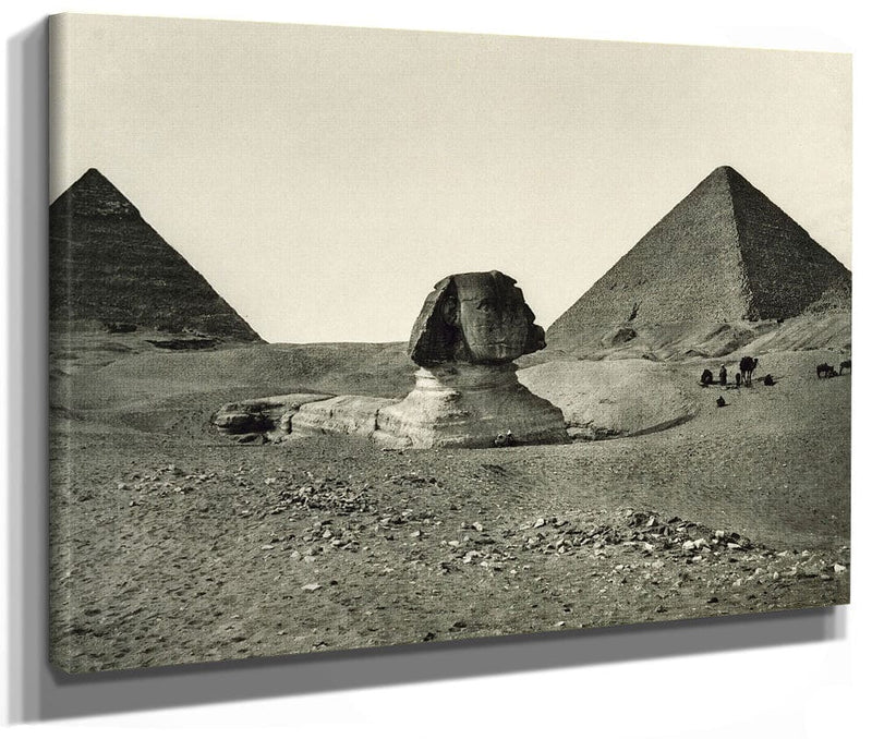 The Sphinx And The Pyramids By Adolphe Braun Fine Art Print 2