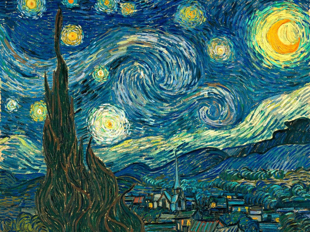The Starry Night By Vincent Van Gogh Fine Art Print 2