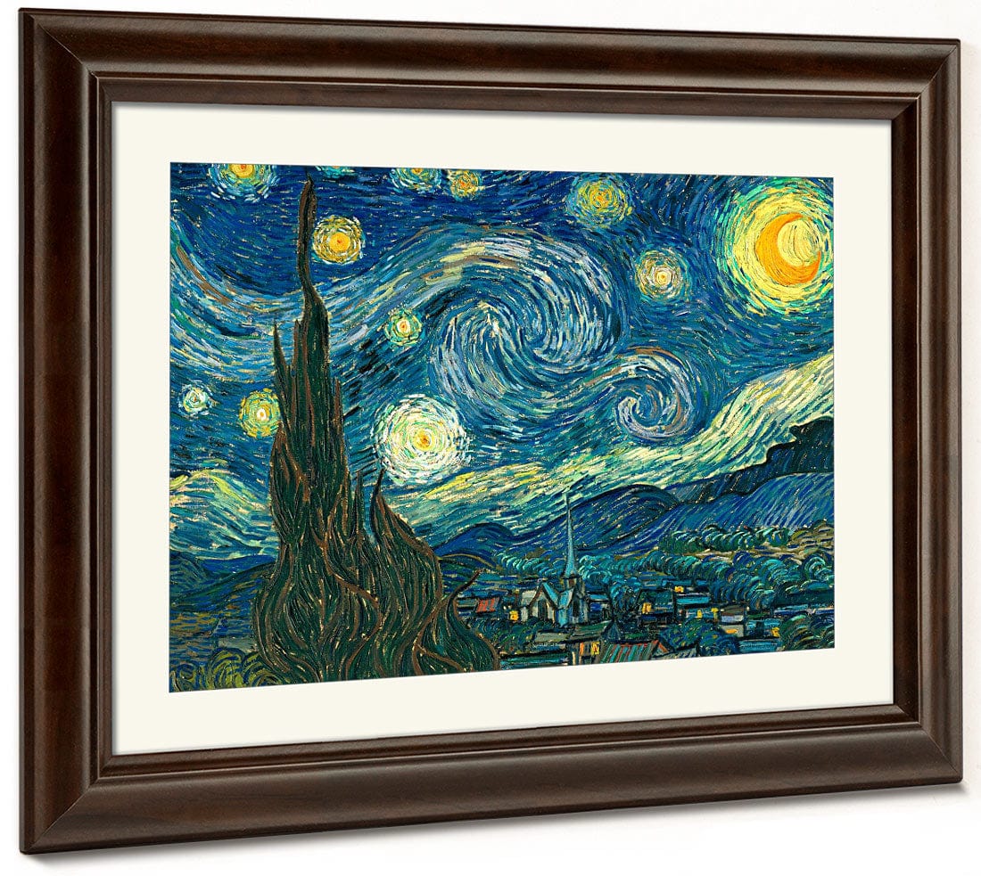 The Starry Night By Vincent Van Gogh Fine Art Print 2