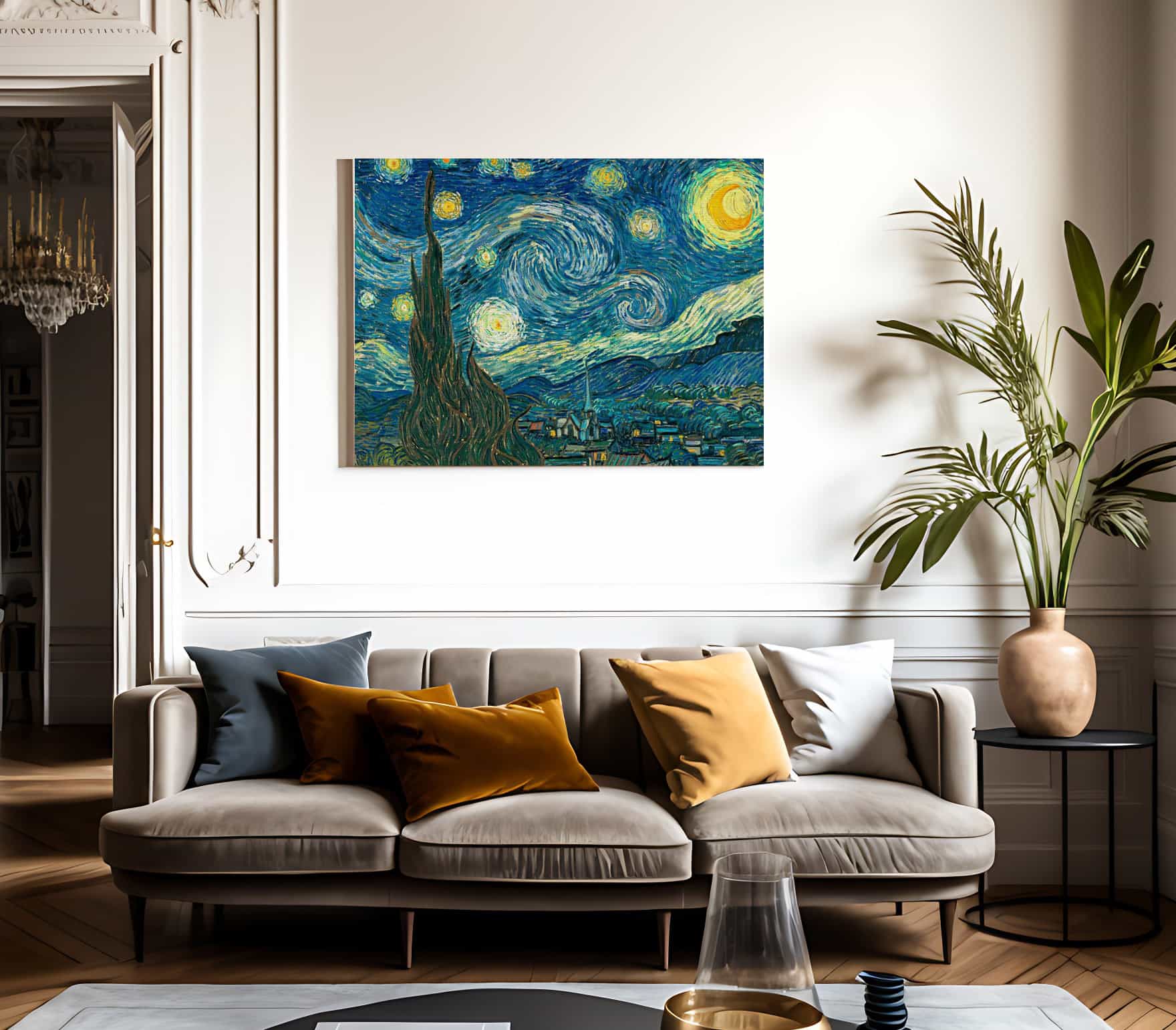 The Starry Night By Vincent Van Gogh Fine Art Print 2