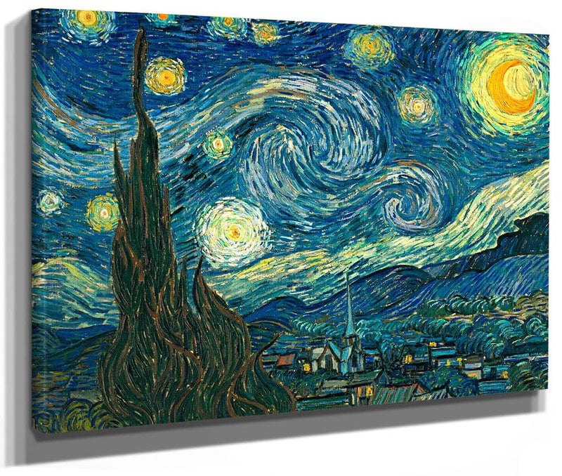 The Starry Night By Vincent Van Gogh Fine Art Print 2