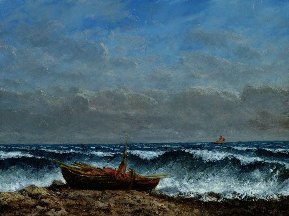 The Stormy Sea Or, The Wave 1 By Jean Desire Gustave Courbet Fine Art Print 2