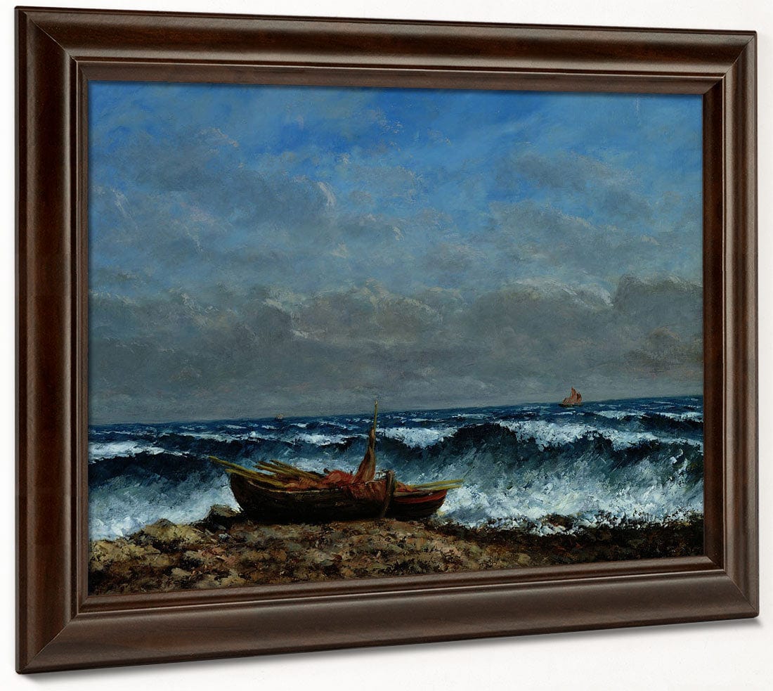 The Stormy Sea Or, The Wave 1 By Jean Desire Gustave Courbet Fine Art Print 2