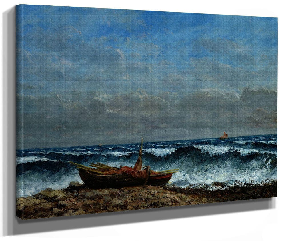 The Stormy Sea Or, The Wave 1 By Jean Desire Gustave Courbet Fine Art Print 2