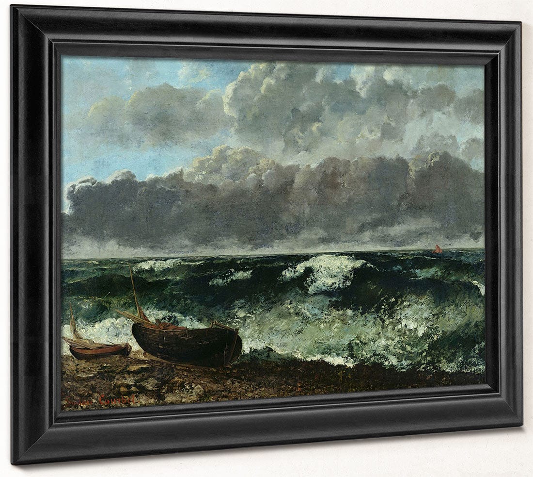 The Stormy Sea Or, The Wave By Jean Desire Gustave Courbet Fine Art Print 2