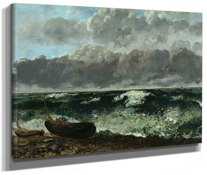 The Stormy Sea Or, The Wave By Jean Desire Gustave Courbet Fine Art Print 2