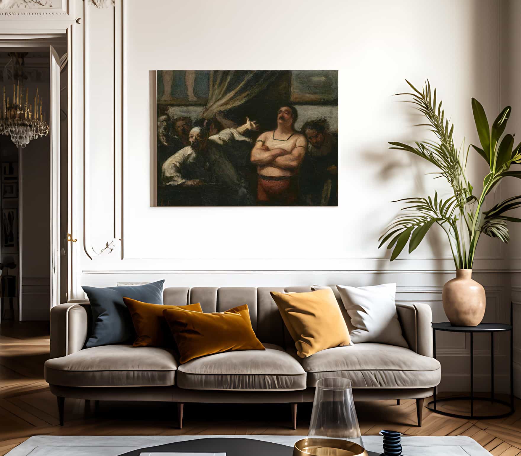 The Strong Man By Honore Daumier Fine Art Print 2