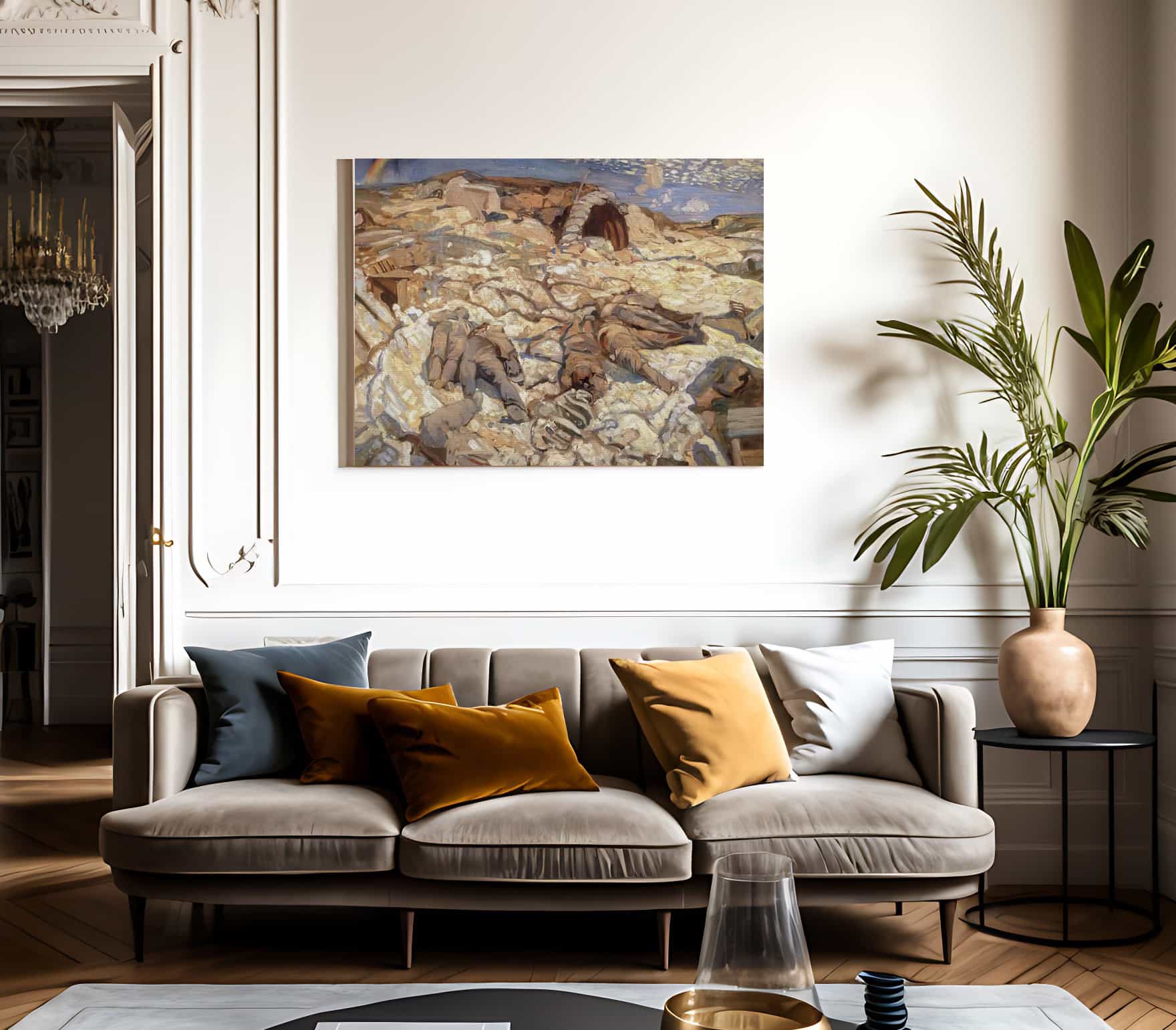 The Sunken Road By Fh Varley Fine Art Print 2