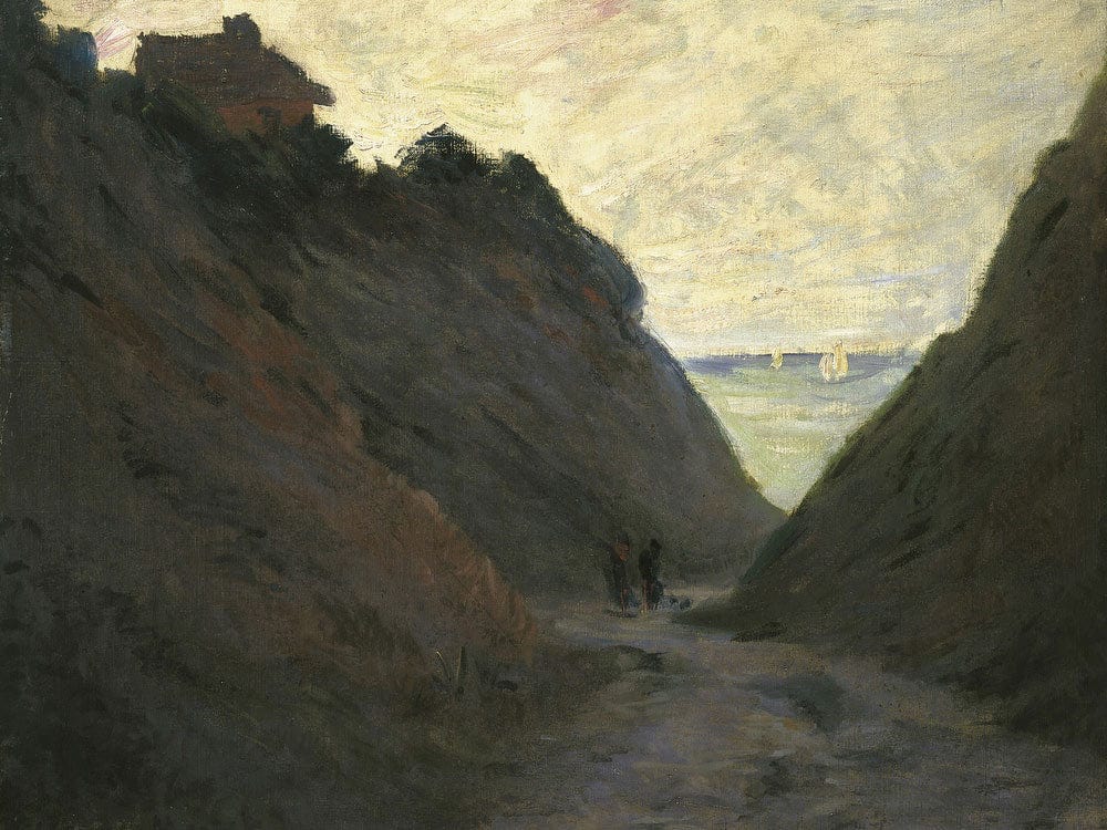 The Sunken Road In The Cliff At Varengeville By Claude Monet Fine Art Print 2