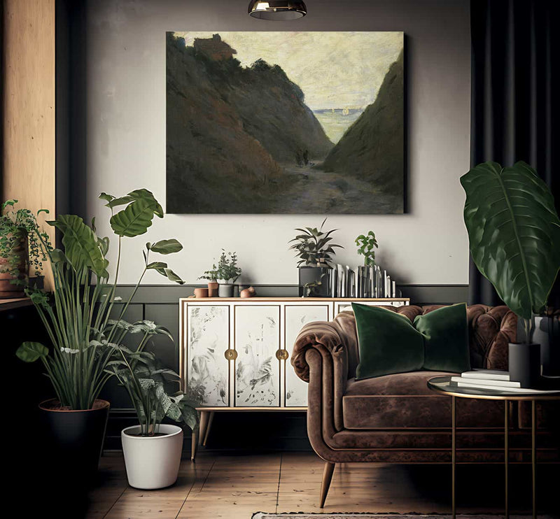 The Sunken Road In The Cliff At Varengeville By Claude Monet Fine Art Print 2