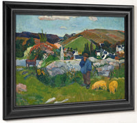 The Swineherd By Paul Gauguin Fine Art Print 2