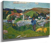 The Swineherd By Paul Gauguin Fine Art Print 2