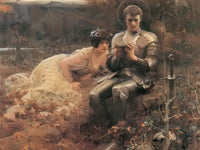 The Temptation Of Sir Percival By John Waterhouse Fine Art Print 2