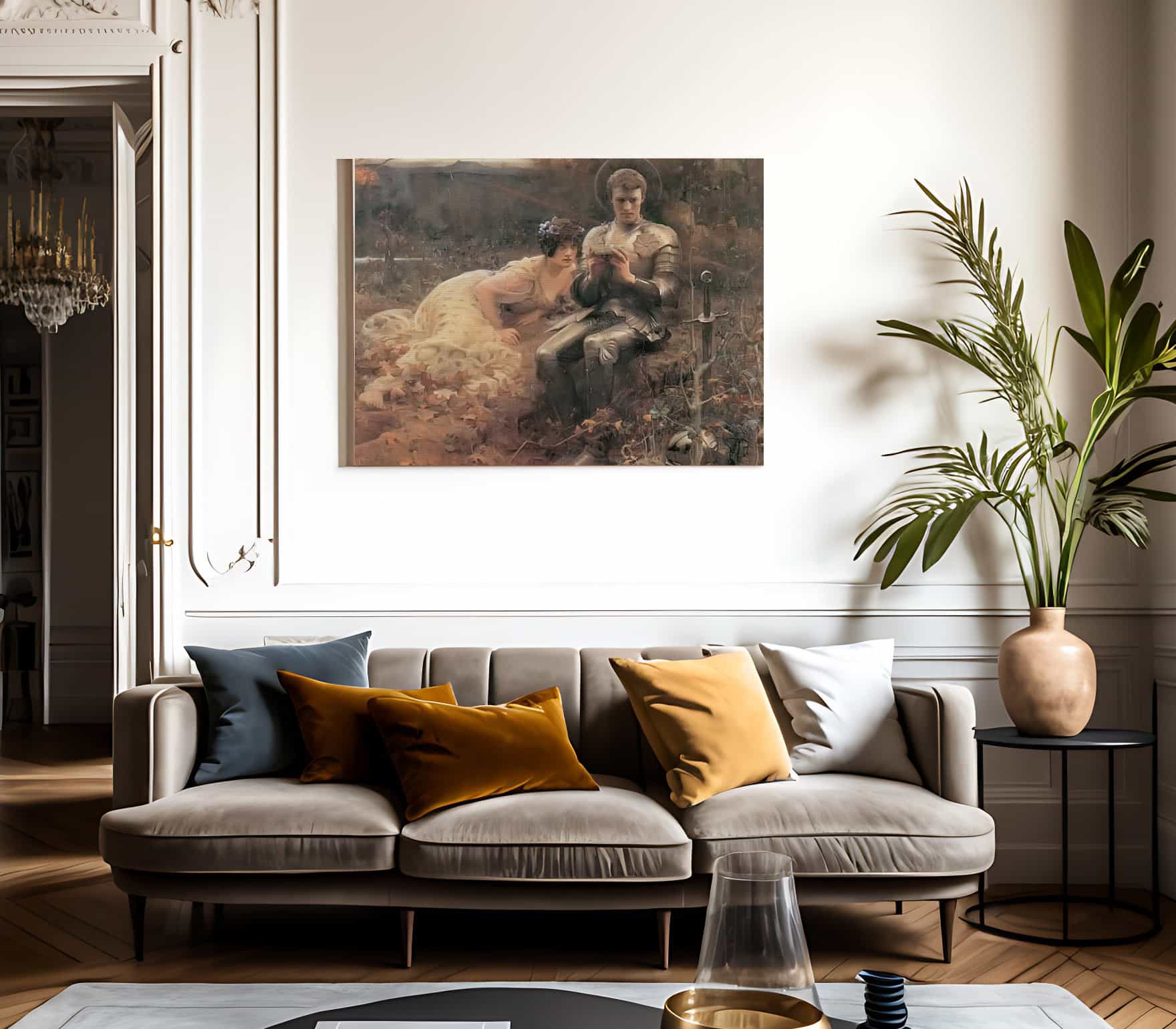 The Temptation Of Sir Percival By John Waterhouse Fine Art Print 2