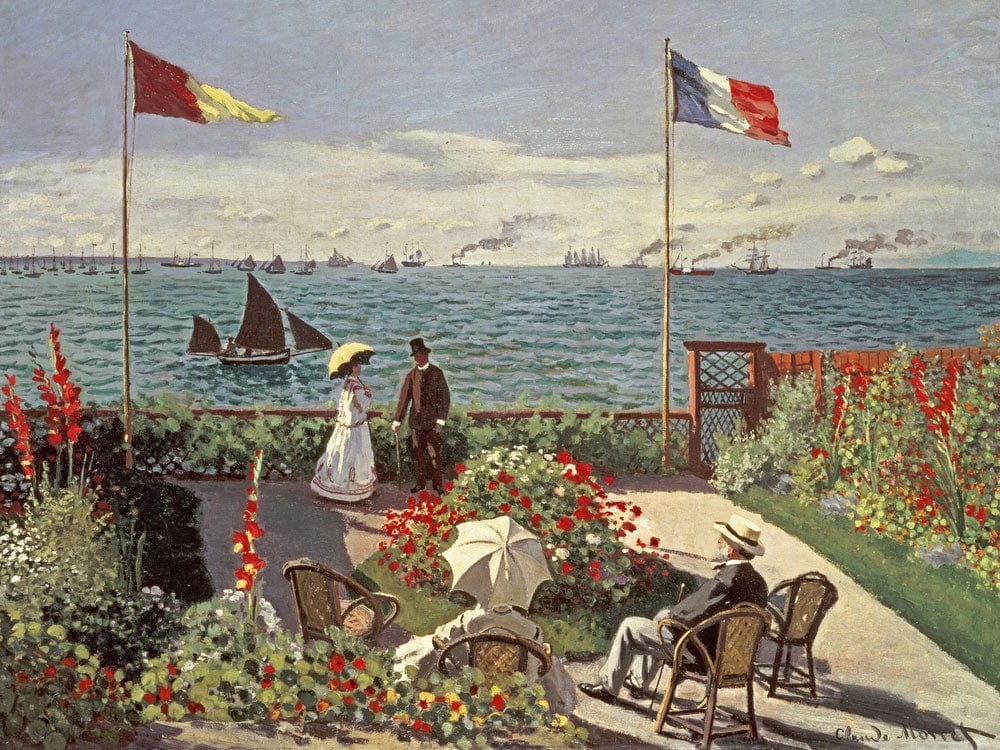 The Terrace At Sainte Adresse By Claude Monet Fine Art Print 2