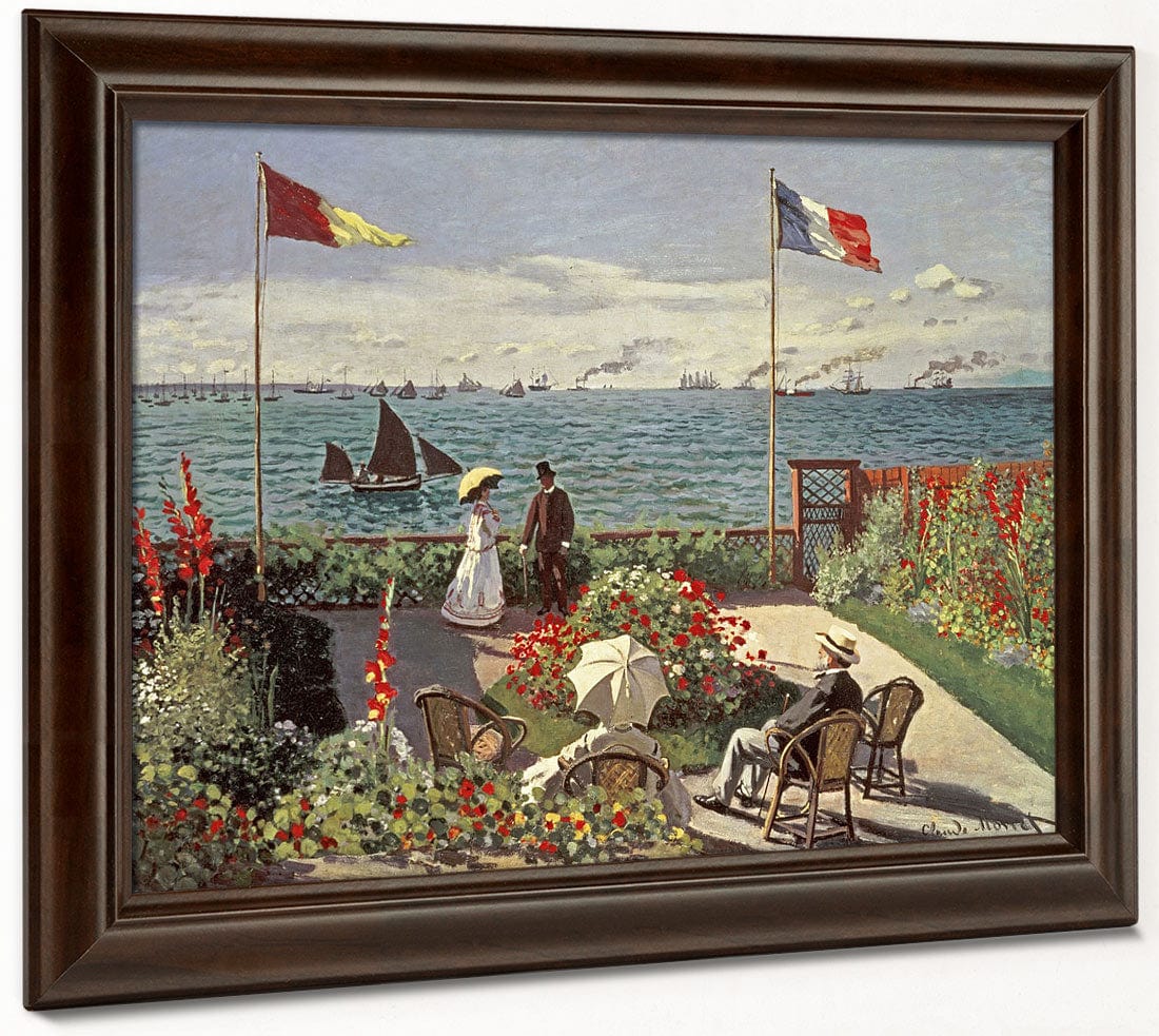 The Terrace At Sainte Adresse By Claude Monet Fine Art Print 2