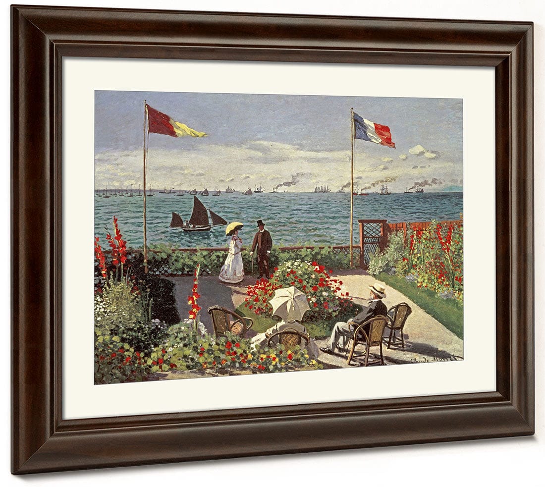The Terrace At Sainte Adresse By Claude Monet Fine Art Print 2
