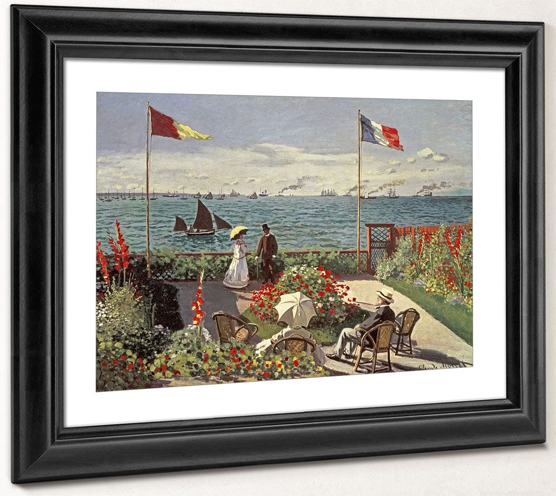 The Terrace At Sainte Adresse By Claude Monet Fine Art Print 2