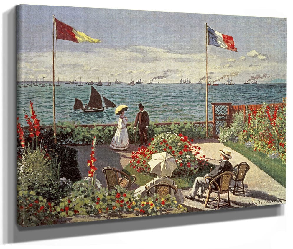 The Terrace At Sainte Adresse By Claude Monet Fine Art Print 2