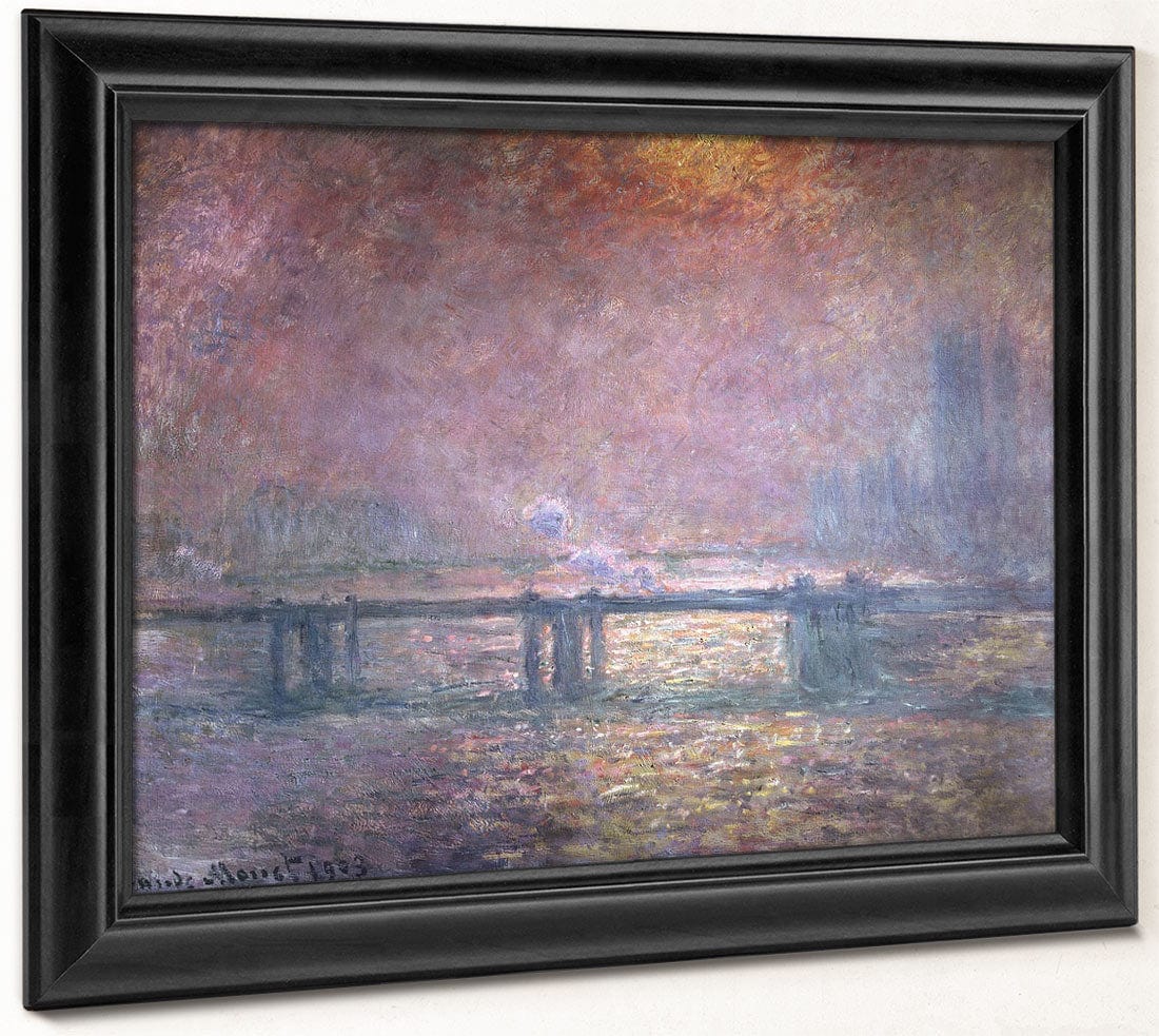 The Thames At Charing Cross By Claude Monet Fine Art Print 2