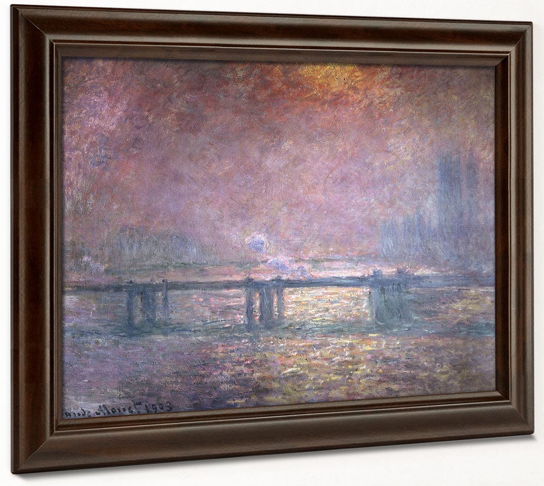 The Thames At Charing Cross By Claude Monet Fine Art Print 2