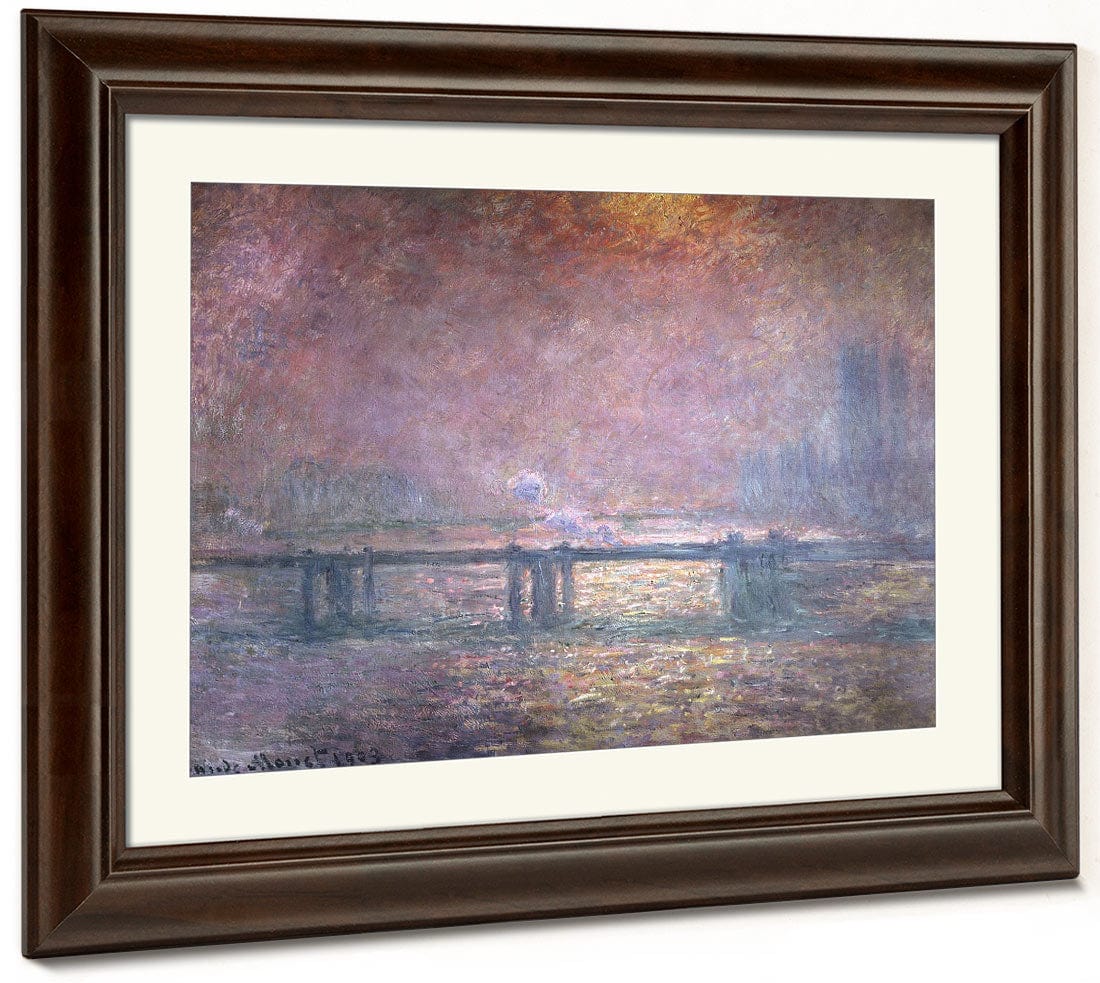 The Thames At Charing Cross By Claude Monet Fine Art Print 2