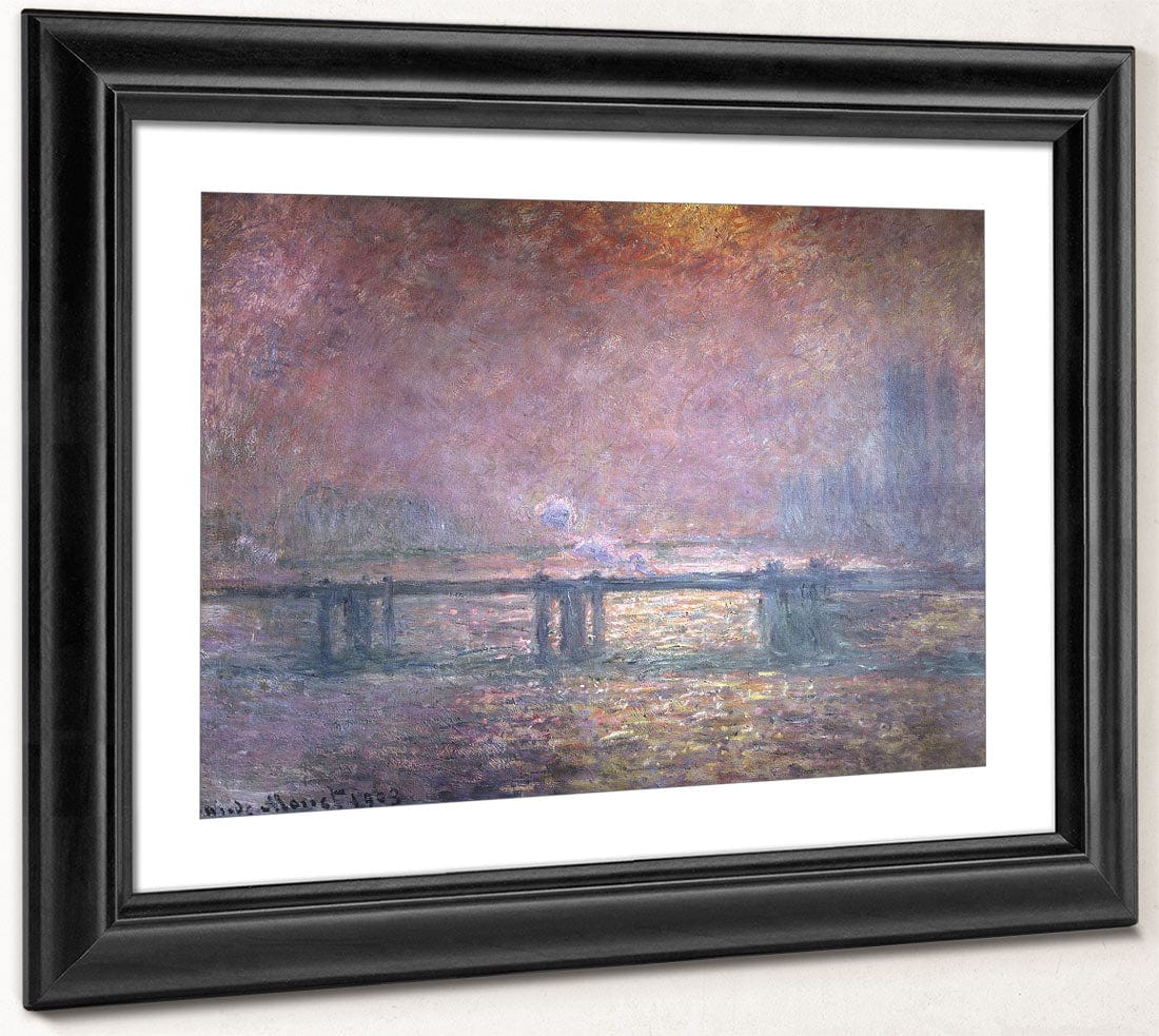 The Thames At Charing Cross By Claude Monet Fine Art Print 2