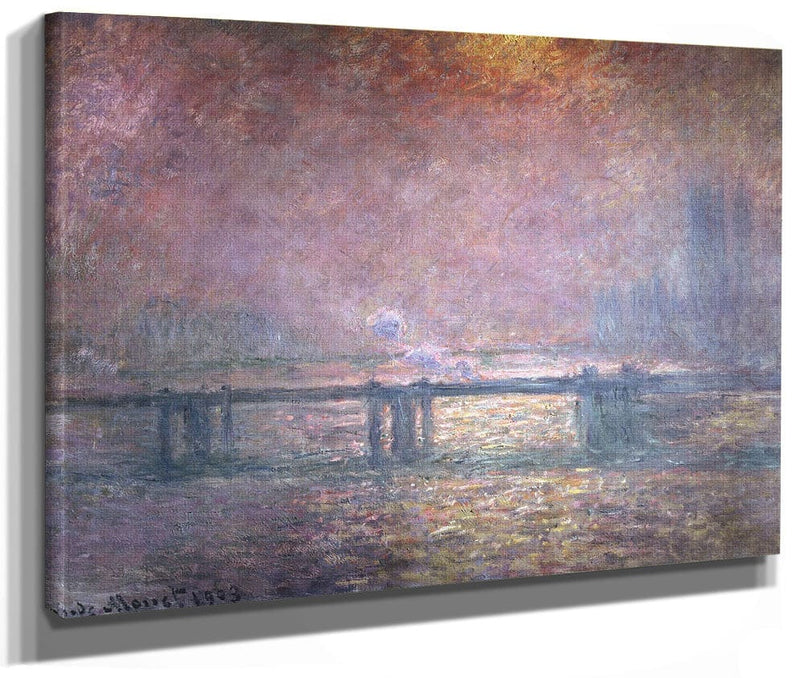 The Thames At Charing Cross By Claude Monet Fine Art Print 2
