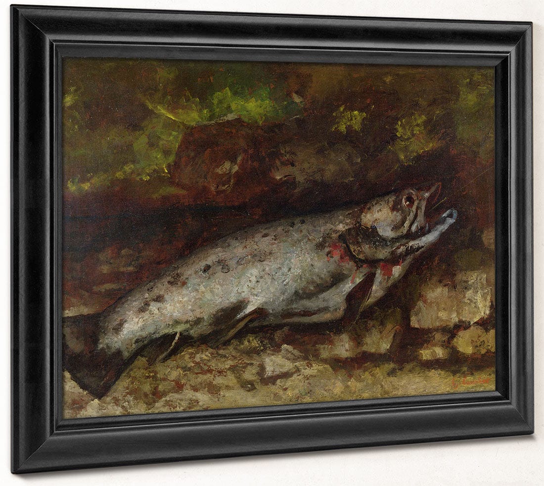 The Trout By Jean Desire Gustave Courbet Fine Art Print 2