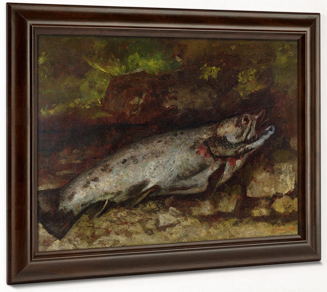 The Trout By Jean Desire Gustave Courbet Fine Art Print 2