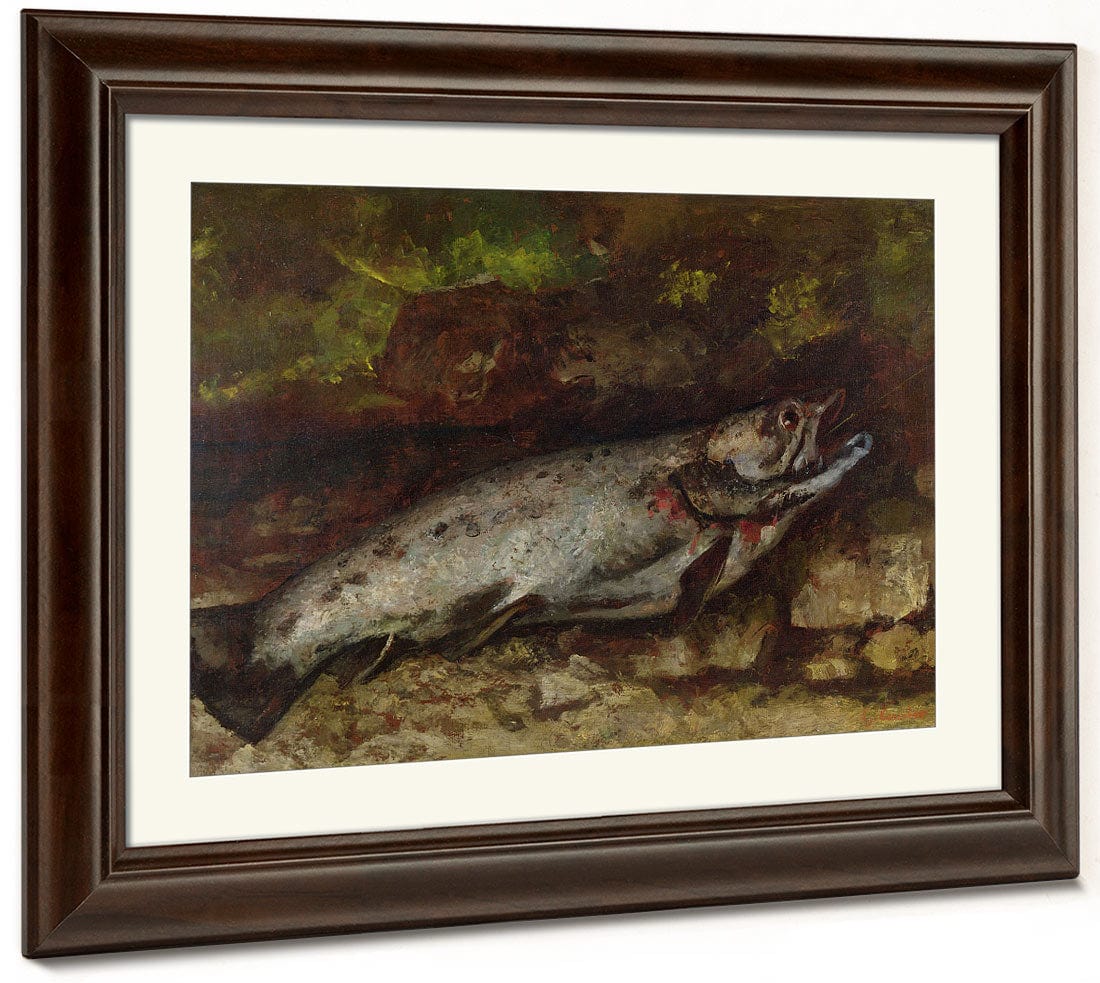The Trout By Jean Desire Gustave Courbet Fine Art Print 2