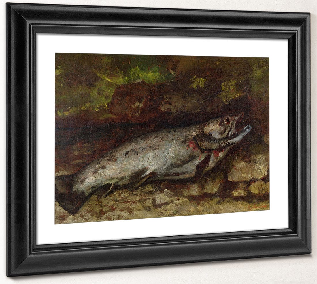 The Trout By Jean Desire Gustave Courbet Fine Art Print 2
