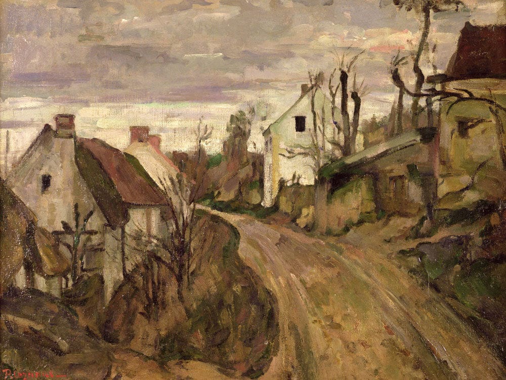 The Village Road, Auvers By Paul Cezanne Fine Art Print 2