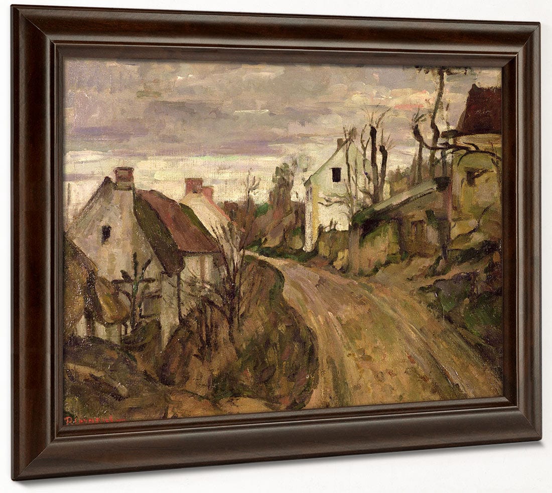 The Village Road, Auvers By Paul Cezanne Fine Art Print 2