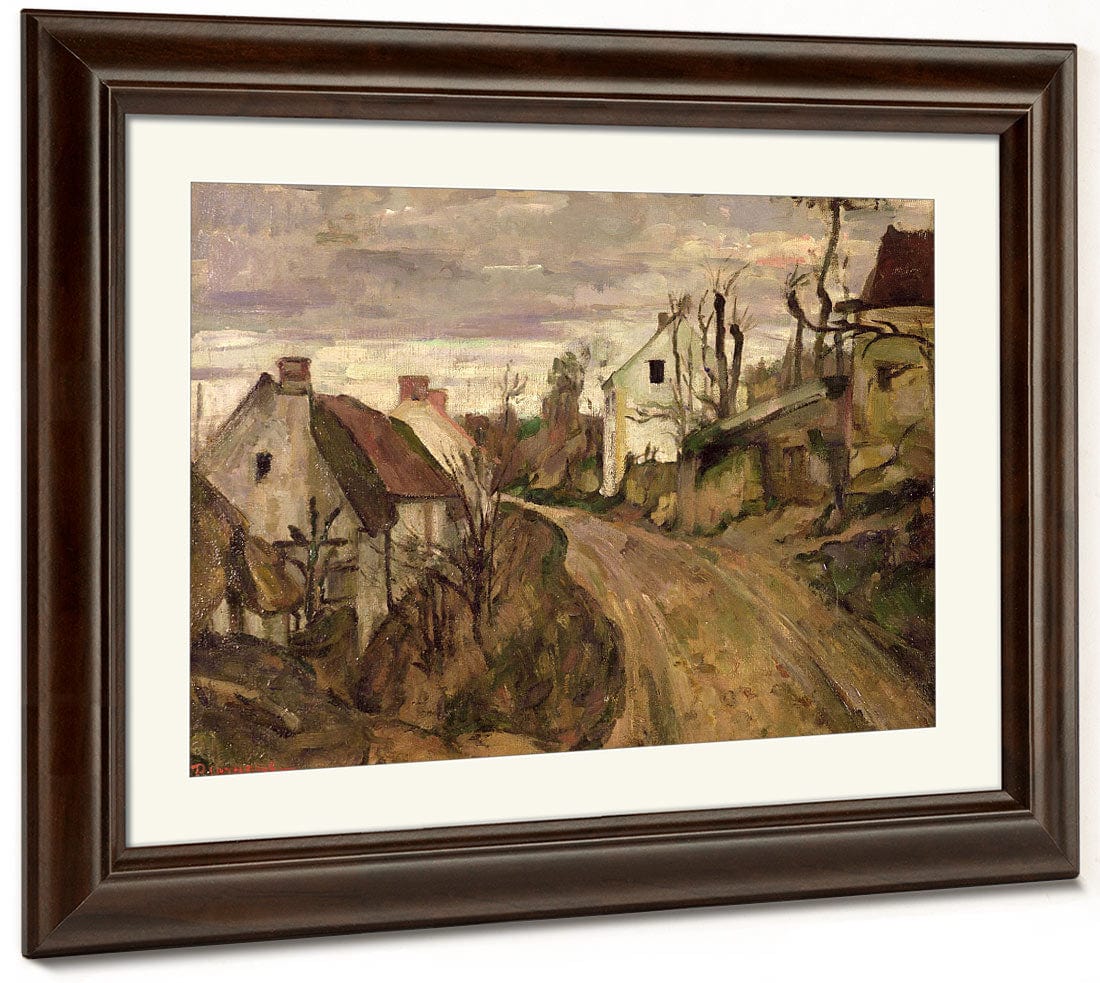 The Village Road, Auvers By Paul Cezanne Fine Art Print 2