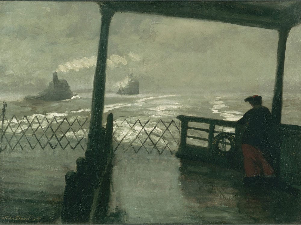 The Wake Of The Ferry Ii By John Sloan Fine Art Print 2