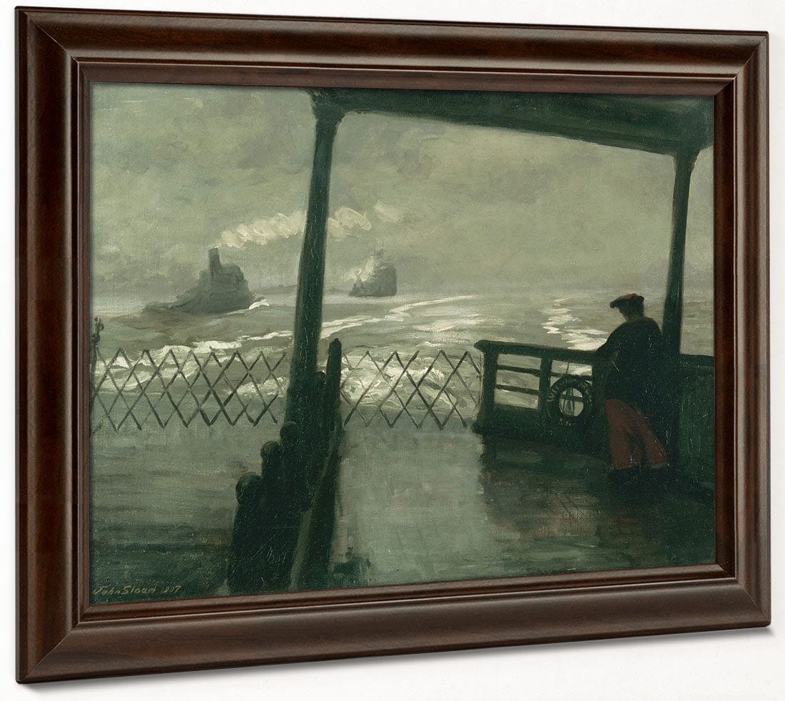 The Wake Of The Ferry Ii By John Sloan Fine Art Print 2
