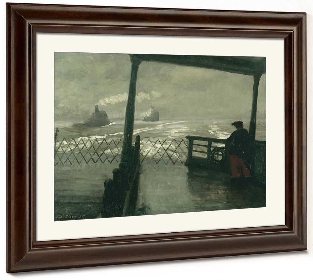 The Wake Of The Ferry Ii By John Sloan Fine Art Print 2