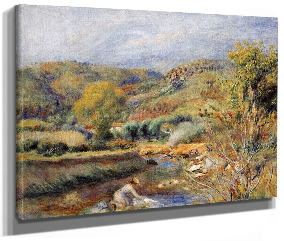 The Washerwoman By Pierre Auguste Renoir Fine Art Print 2