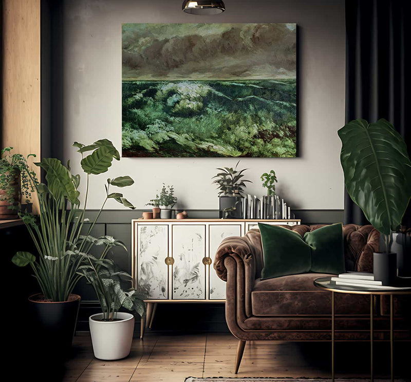 The Wave By Jean Desire Gustave Courbet Fine Art Print 2