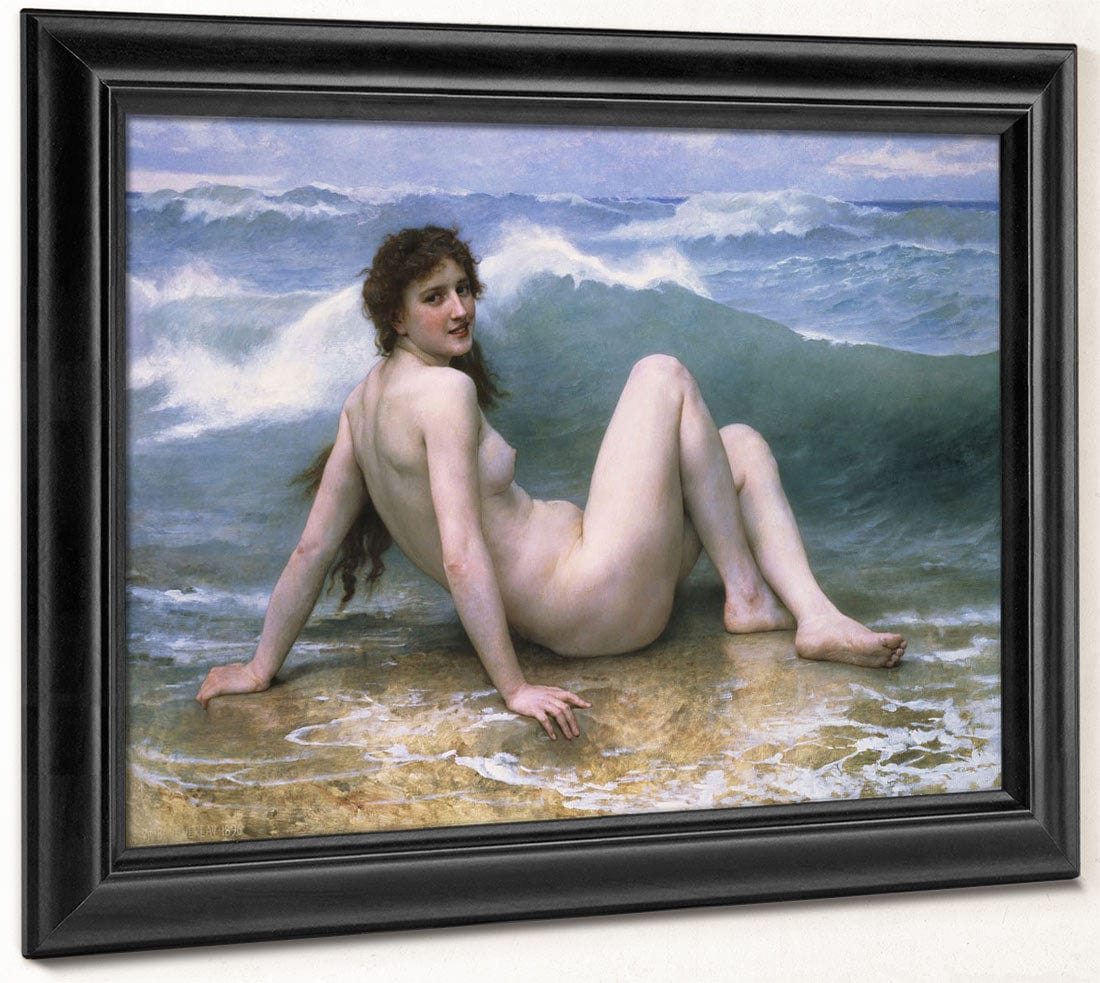 The Wave By William Adolphe Bouguereau Fine Art Print 2