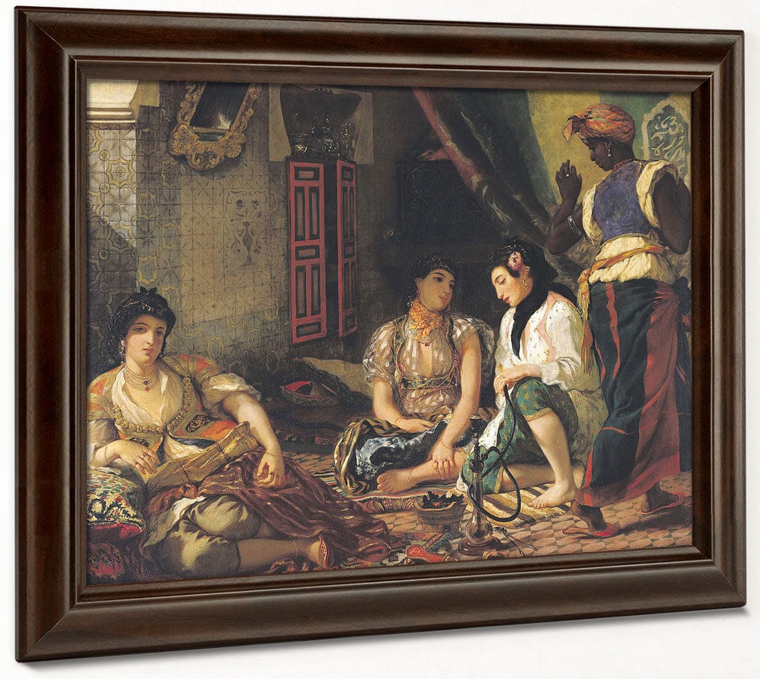 The Women Of Algiers In Their Apartment By Ferdinand Victor Eugene Delacroix Fine Art Print 2