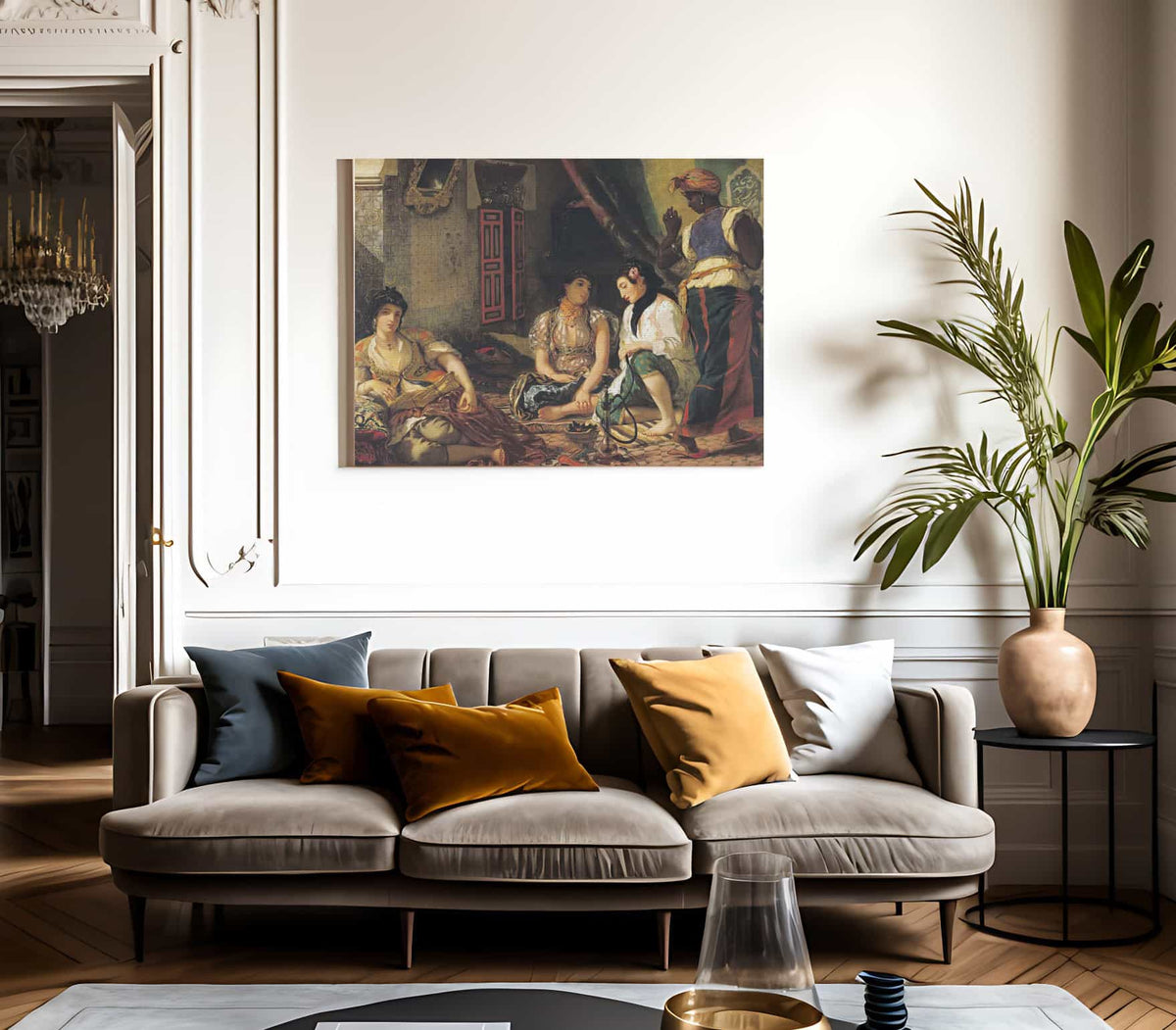 The Women Of Algiers In Their Apartment By Ferdinand Victor Eugene Delacroix Fine Art Print 2