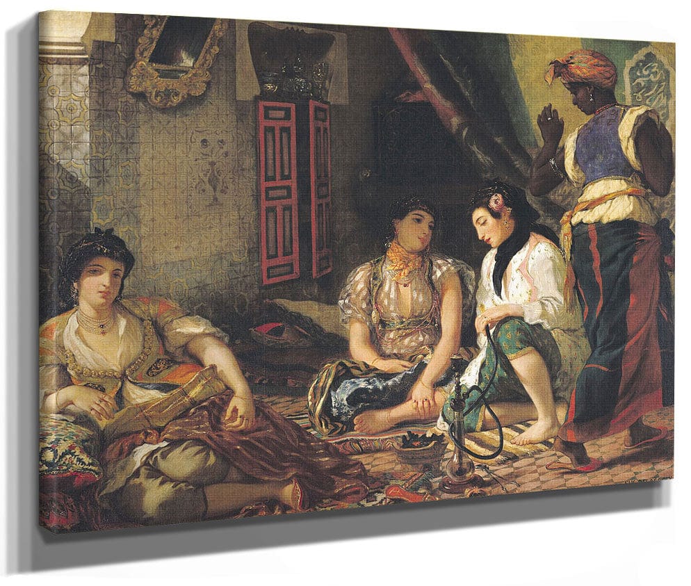 The Women Of Algiers In Their Apartment By Ferdinand Victor Eugene Delacroix Fine Art Print 2