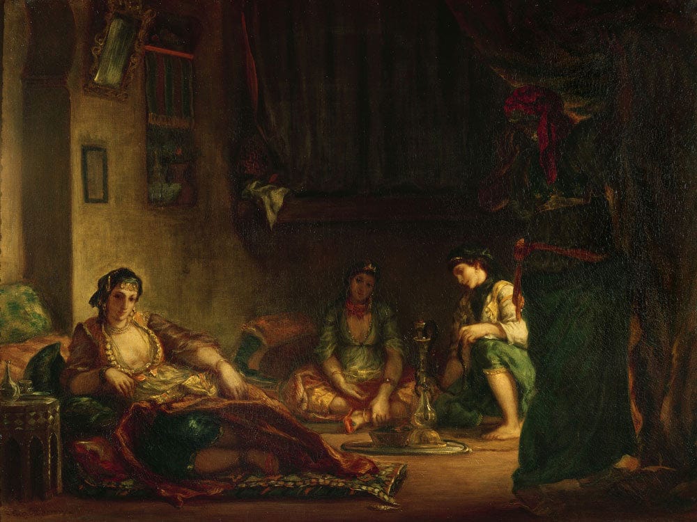 The Women Of Algiers In Their Harem By Ferdinand Victor Eugene Delacroix Fine Art Print 2