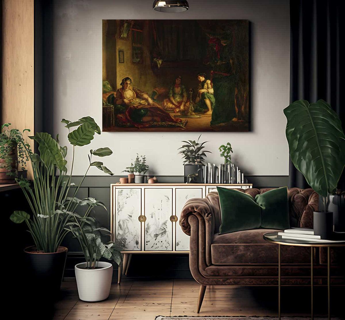 The Women Of Algiers In Their Harem By Ferdinand Victor Eugene Delacroix Fine Art Print 2