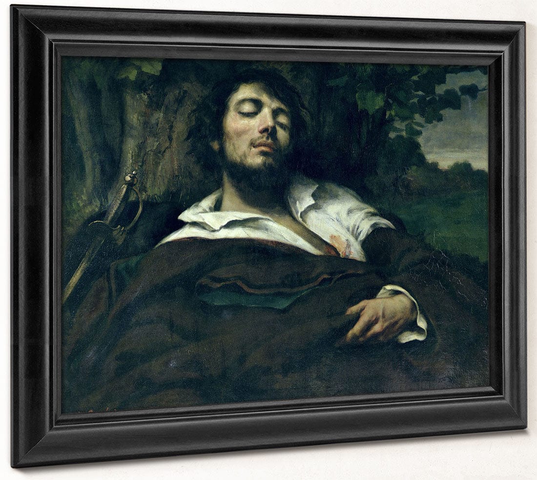 The Wounded Man By Jean Desire Gustave Courbet Fine Art Print 2