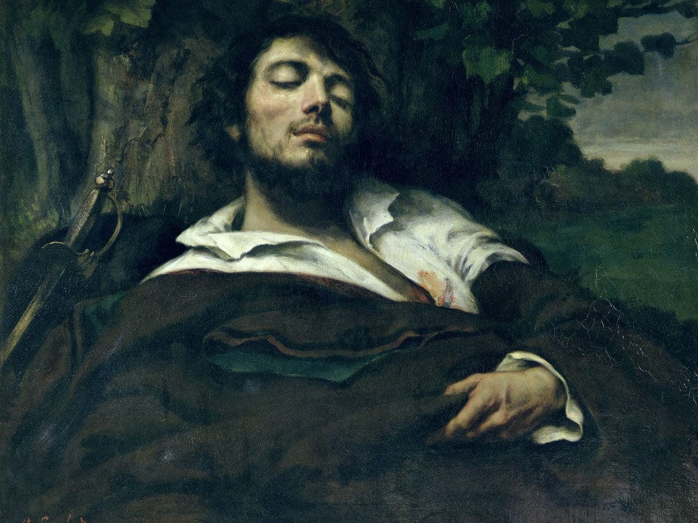 The Wounded Man By Jean Desire Gustave Courbet Fine Art Print 2