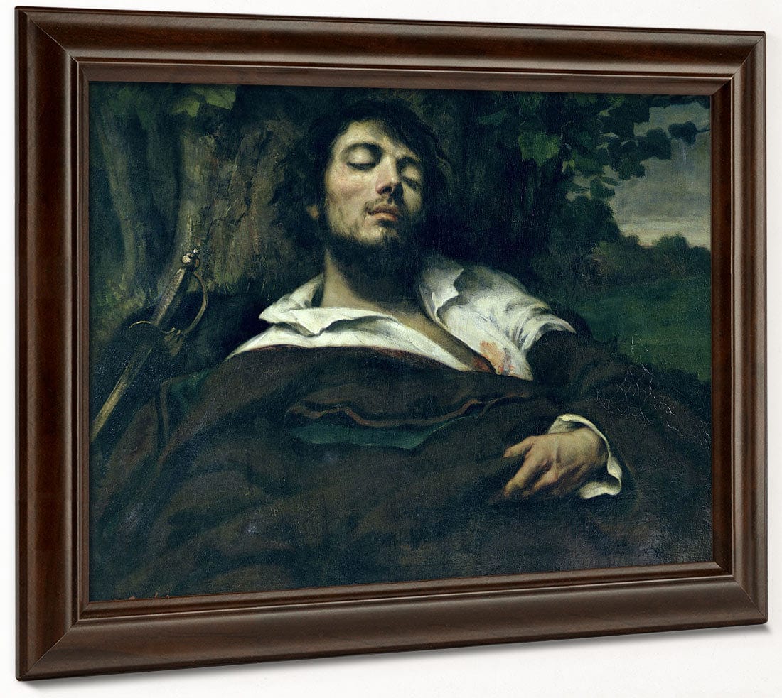 The Wounded Man By Jean Desire Gustave Courbet Fine Art Print 2